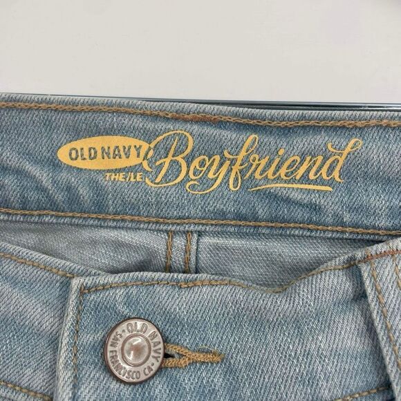 NWT old navy vintage lightwash the boyfriend jeans size 2 short distressed - Picture 3 of 15
